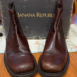 Banana Republic Men's Dark Brown Leather Boots
